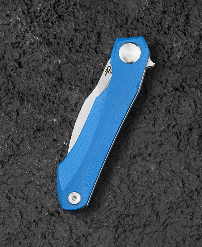 Bestech IVY BG59B side view – 0.138" blade thickness, ceramic ball bearing pivot