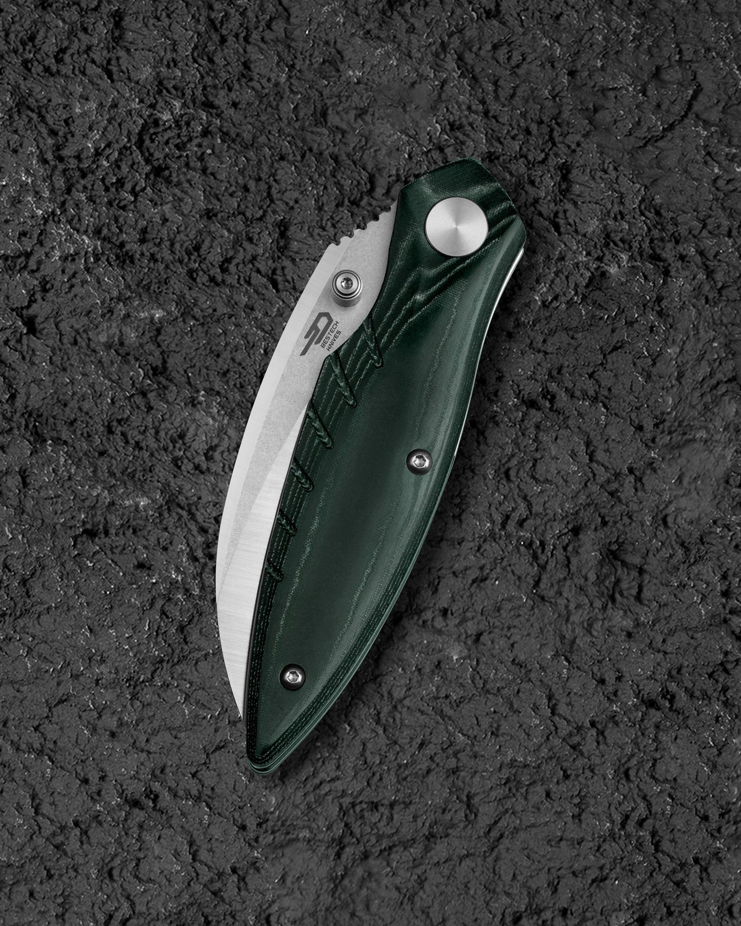 Bestech Mantidae BG60E side view – 0.118" blade thickness, ceramic ball bearing pivot