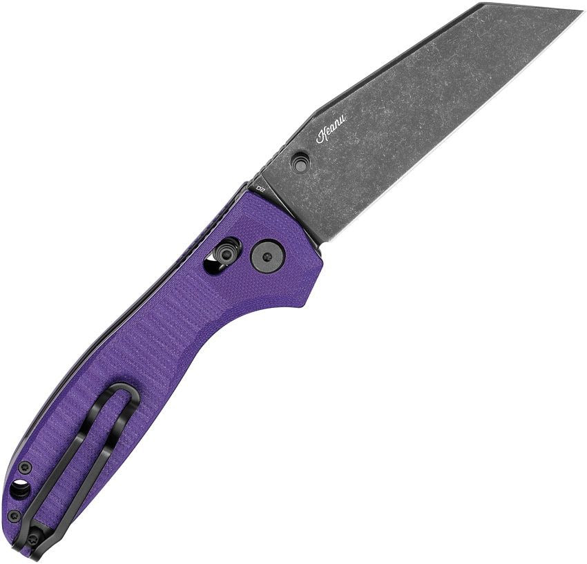 Bestech Liger BG61E gallery view 9 – purple G10 D2 wharncliffe folding knife