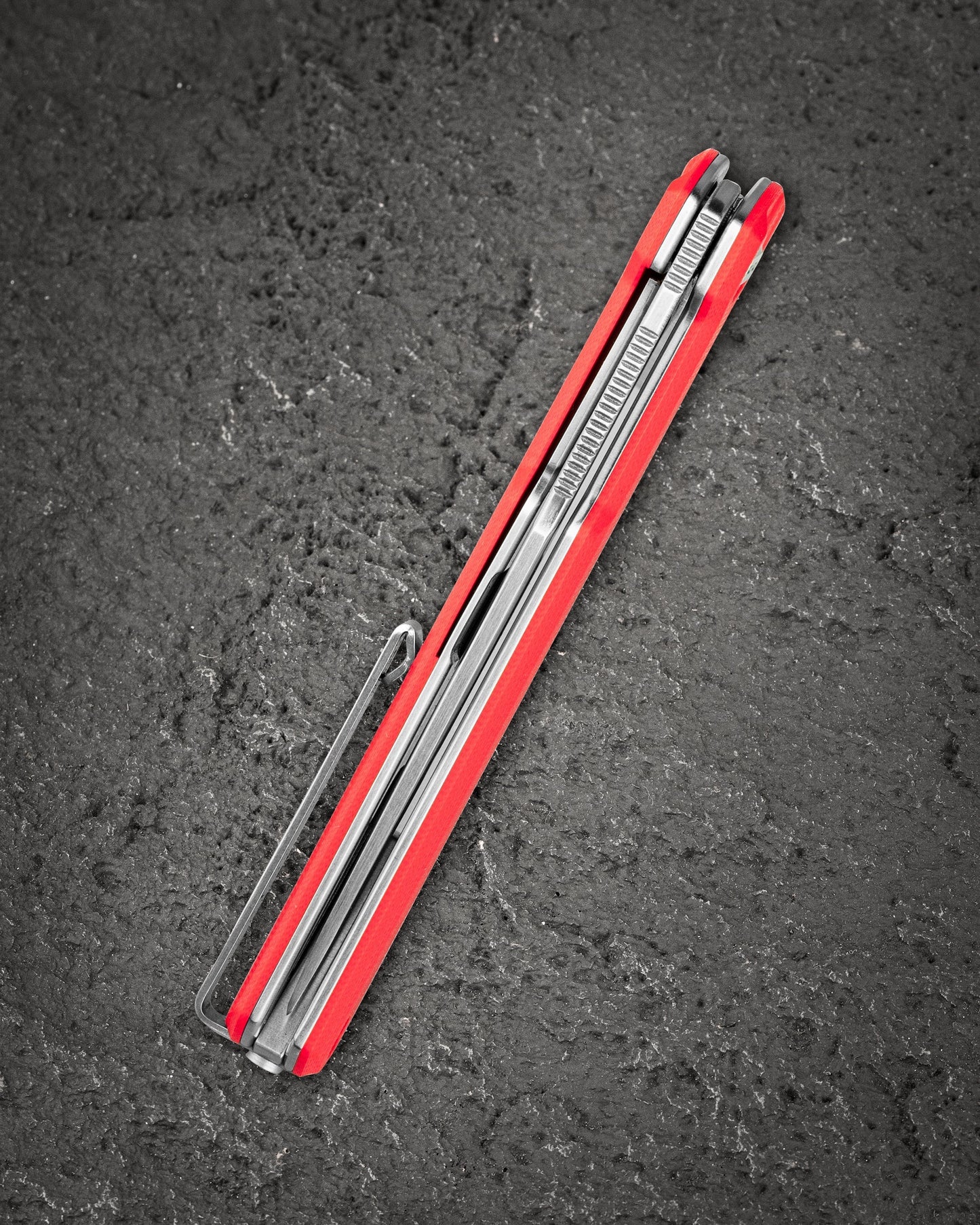 Bestech Duoz BG65C Red G10 scales – textured grip, flipper tab