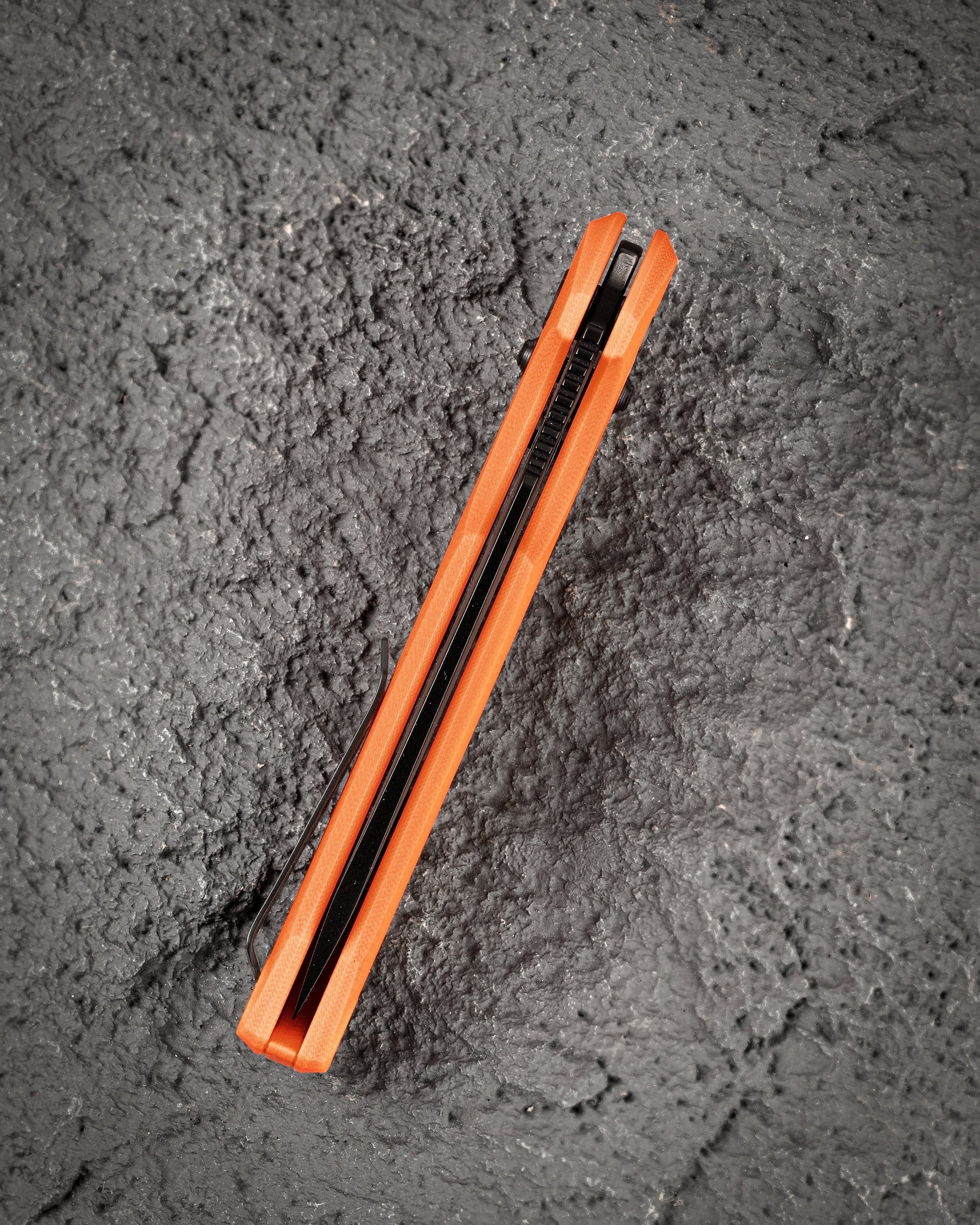 Bestech Noctar BG66D Orange G10 scales – textured grip, Bar Lock handle