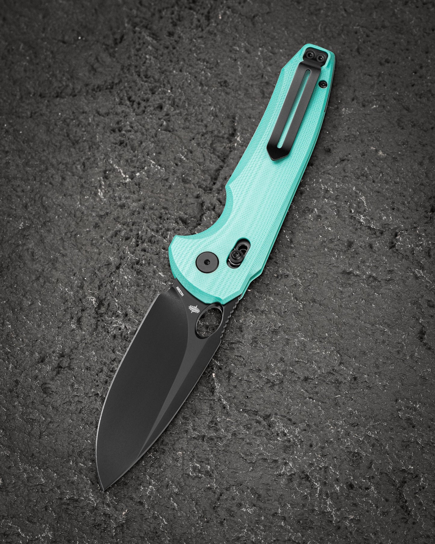 Bestech Noctar BG66F closed view – mint green G10 handle, 5.15" closed length