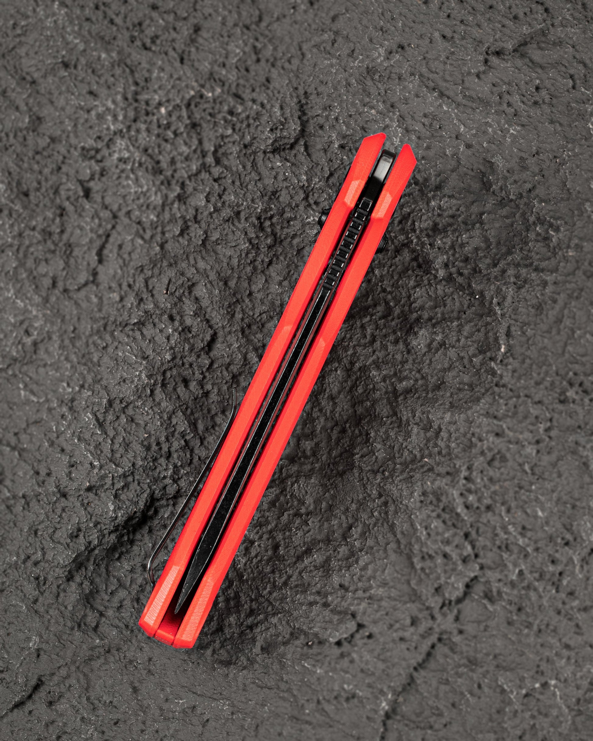 Bestech Noctar BG66G Red G10 scales – textured grip, Bar Lock handle