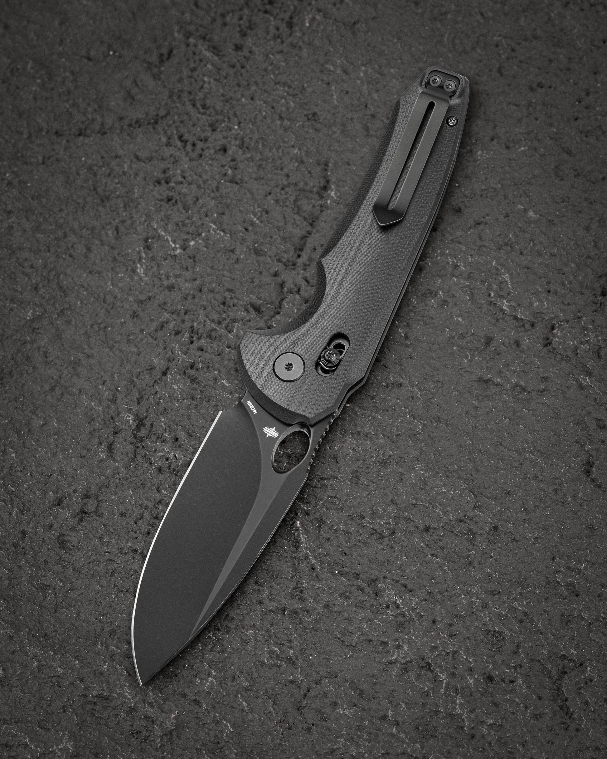 Bestech Noctar BG66H closed view – 5.15″ closed, Black G10 handle, Bar Lock