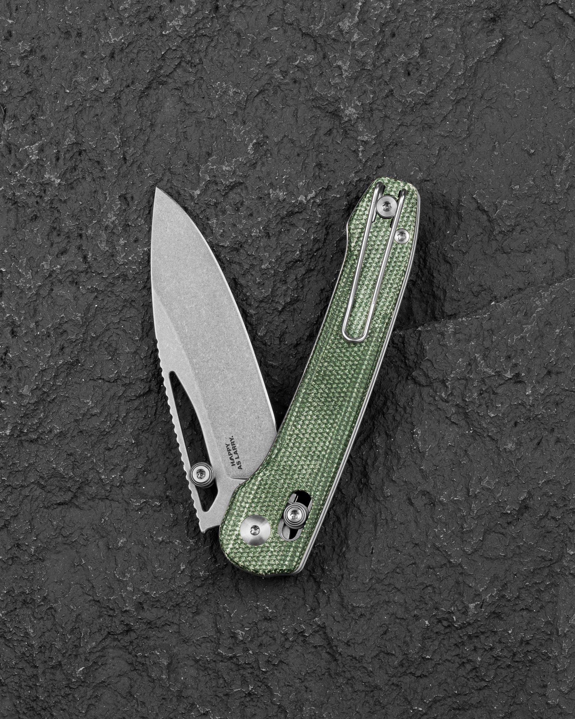 Bestech Cobber BG68D green Micarta scales – natural fiber composite handle