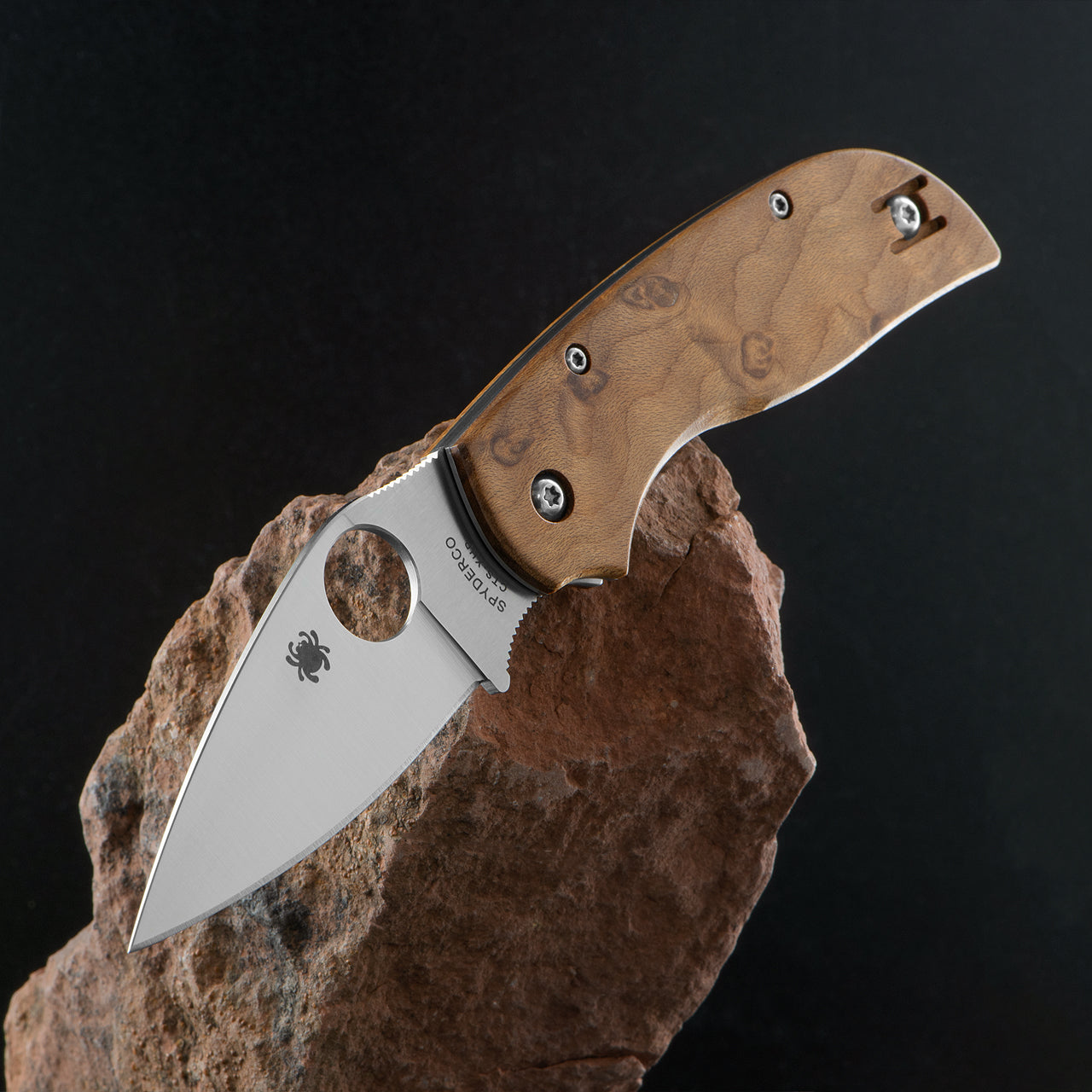Spyderco Chaparral SLIPIT 2.77" Satin CTS-XHP Birdseye Maple Handles - C152NLWDP