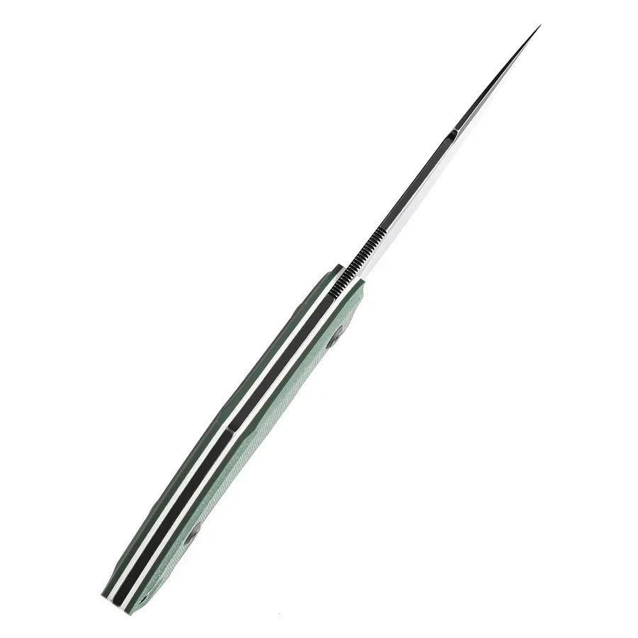 Tenable Luccio G007A1 – 3.81" Blackwash 14C28N Blade, Green G10 Handle