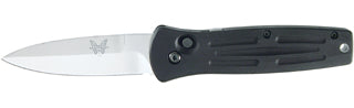 Benchmade Pardue 3550BK Auto front view – 2.98″ black 154CM spear point automatic knife
