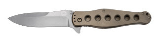 Benchmade Harley-Davidson Ti-Fender 13900 product image - 3.75" satin 9Cr13 spear-point titanium Monolock flipper knife