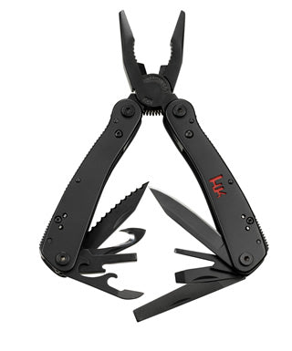 Benchmade H&K 14441T utility multitool – needle-nose pliers with plain and serrated knife blades and bit set