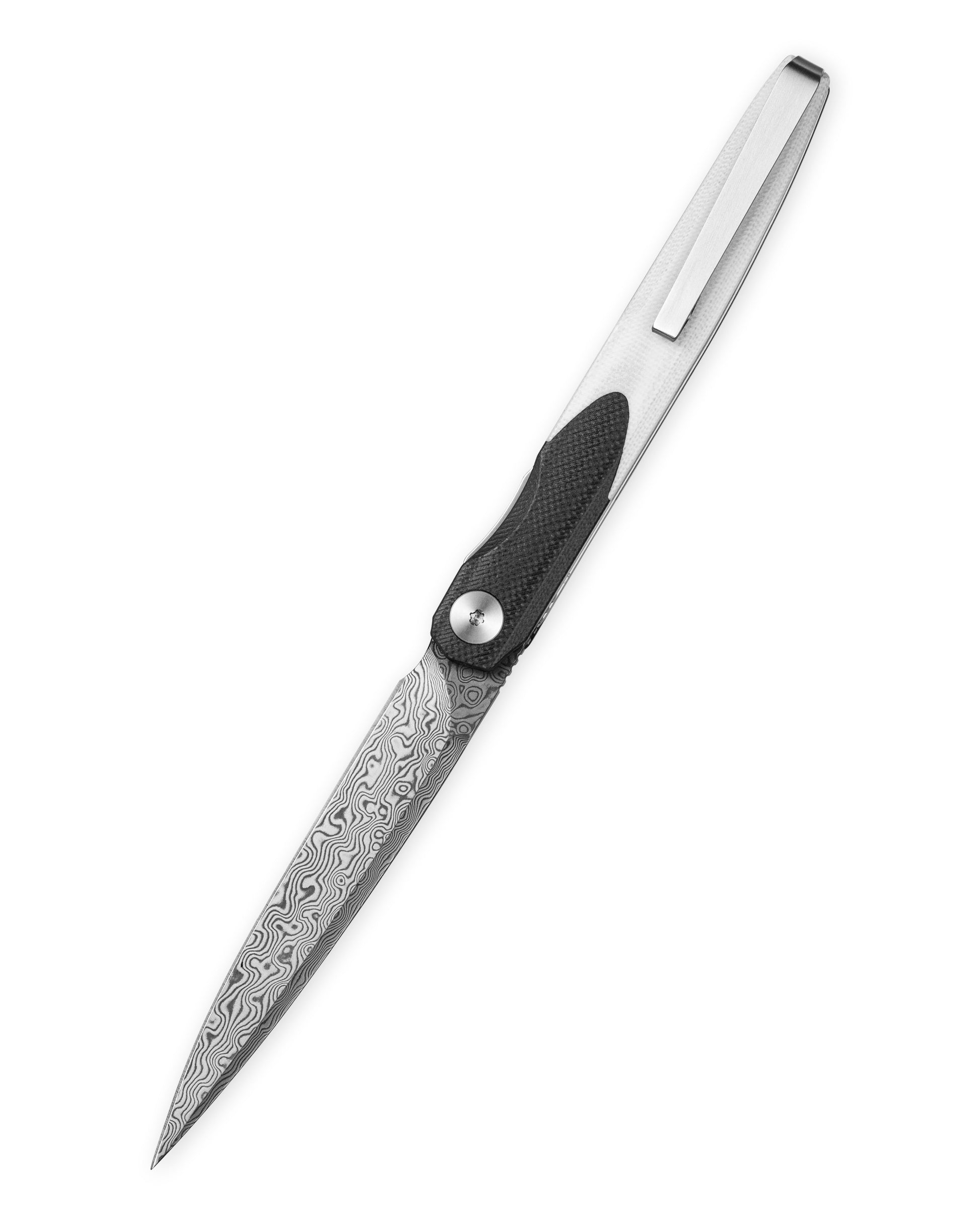 Bestechman LANZA BMK14-D-1 open position – front flipper deployed, liner lock engaged, 7.49″ OAL