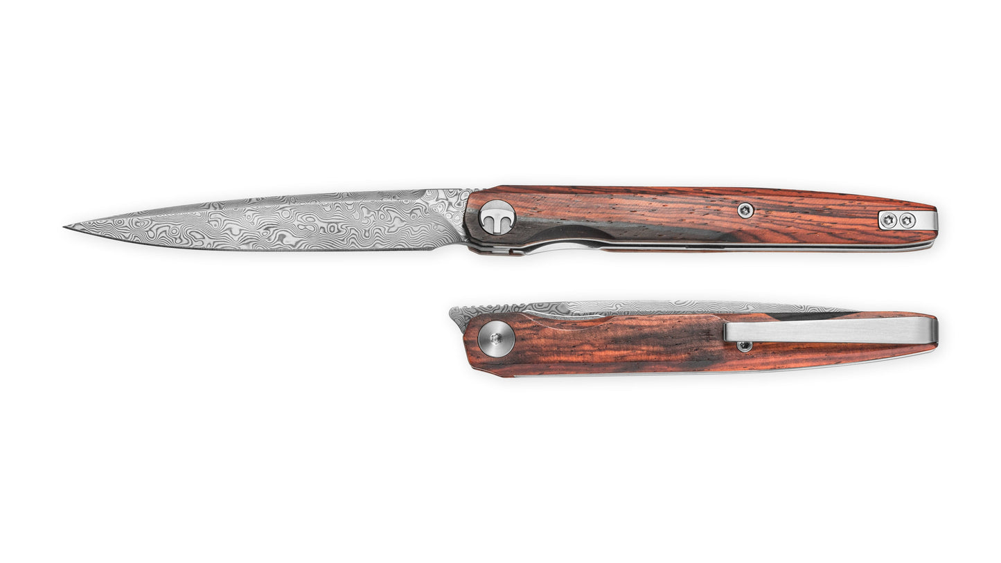 Bestechman LANZA BMK14-D-3 rosewood handle – natural wood scales, warm grain pattern
