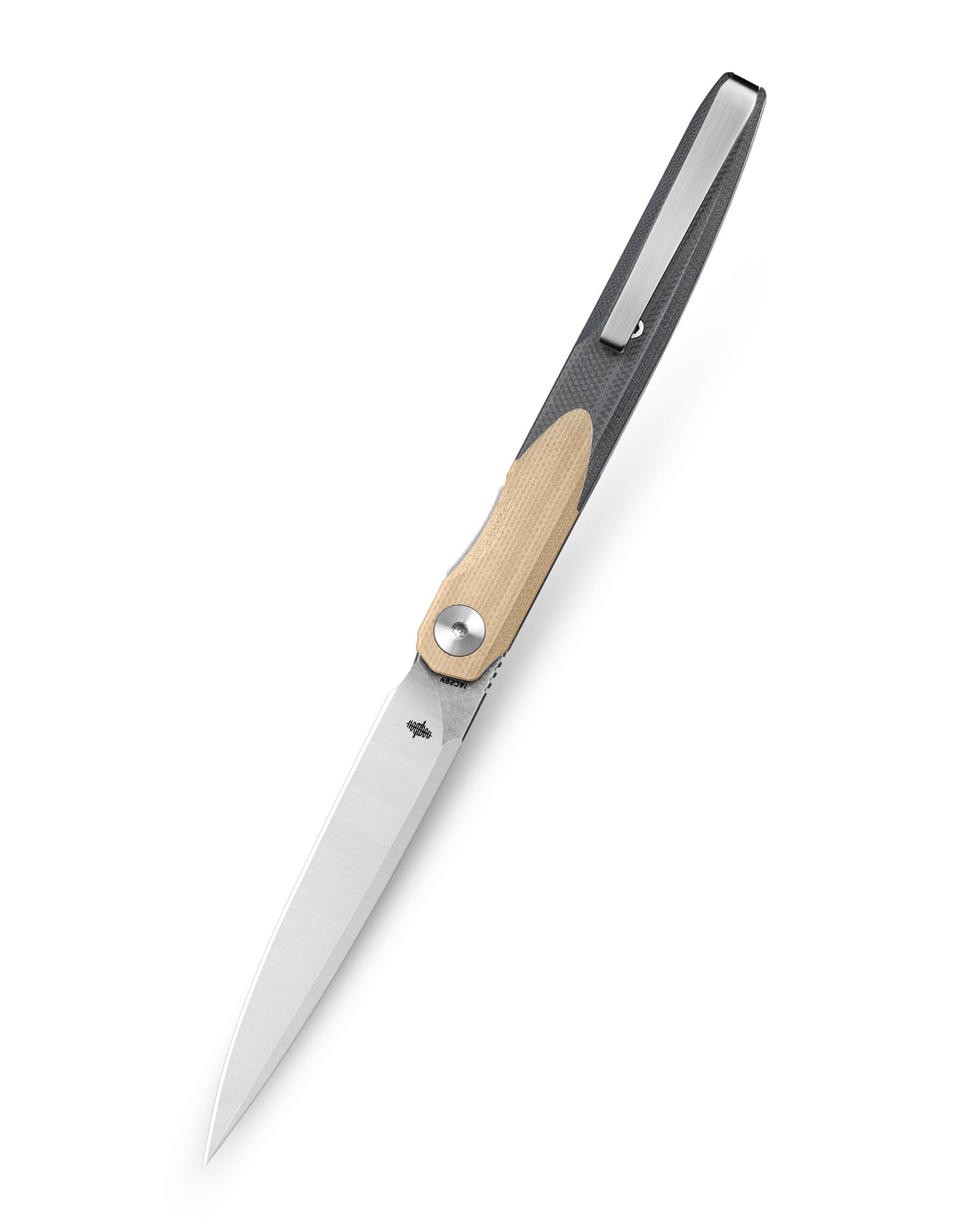 Bestechman LANZA BMK14B open position – front flipper, liner lock, 7.49" overall length