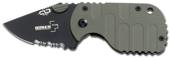 Boker Subcom 01BO589CAMO Serrated Folding Knife