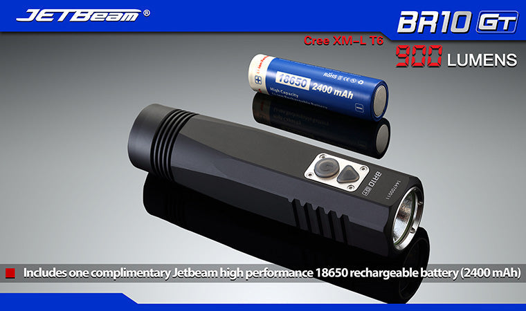 JETBeam BR10GT Cree XM-LT6 900 Lumens Bicycle LED Flashlight