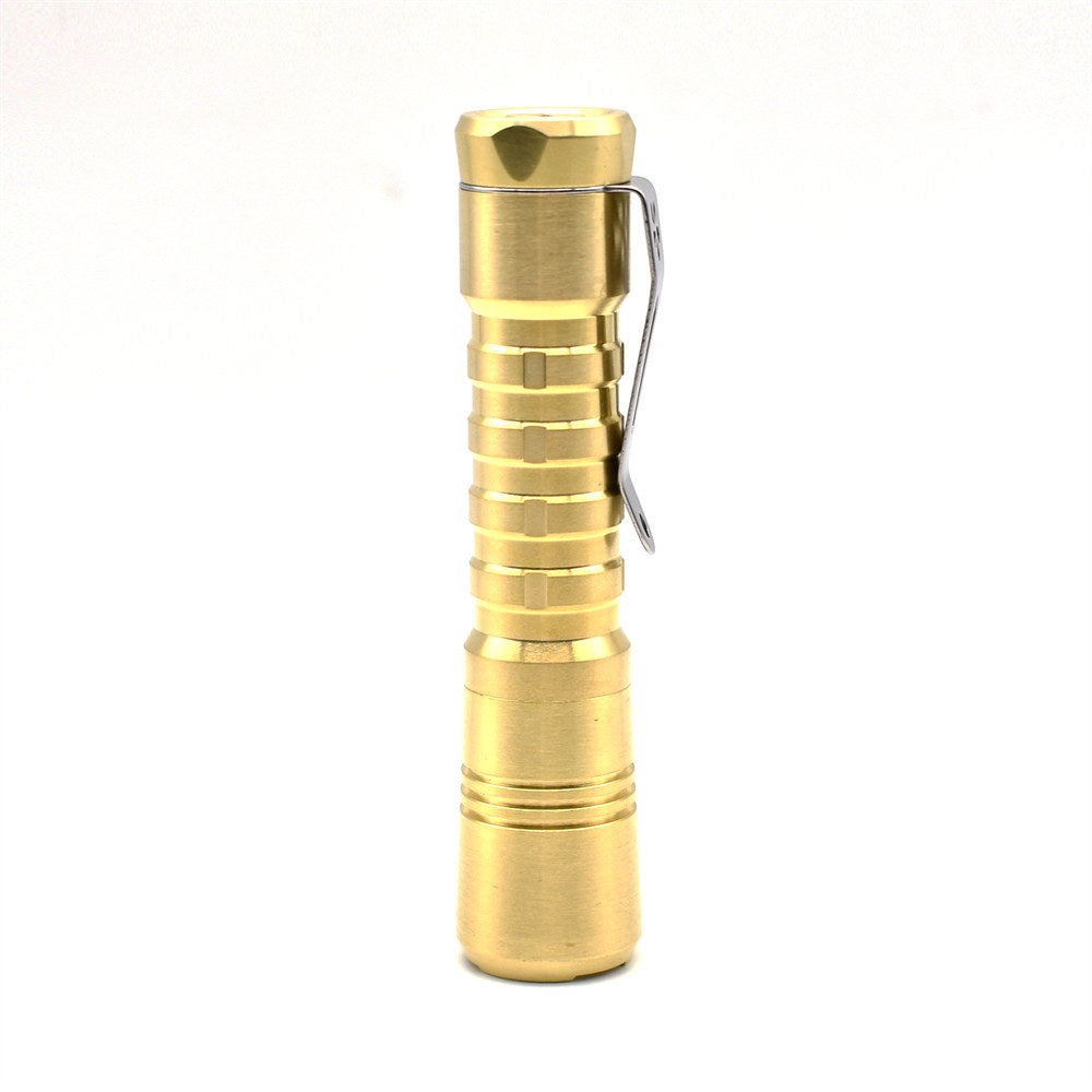 ReyLight Pineapple Brass 470 Lumen EDC Flashlight