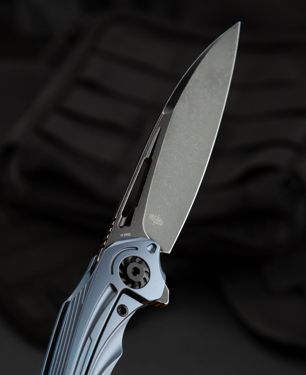 Bestech Wibra BT2001C spine detail – 0.15" blade thickness, M390 steel