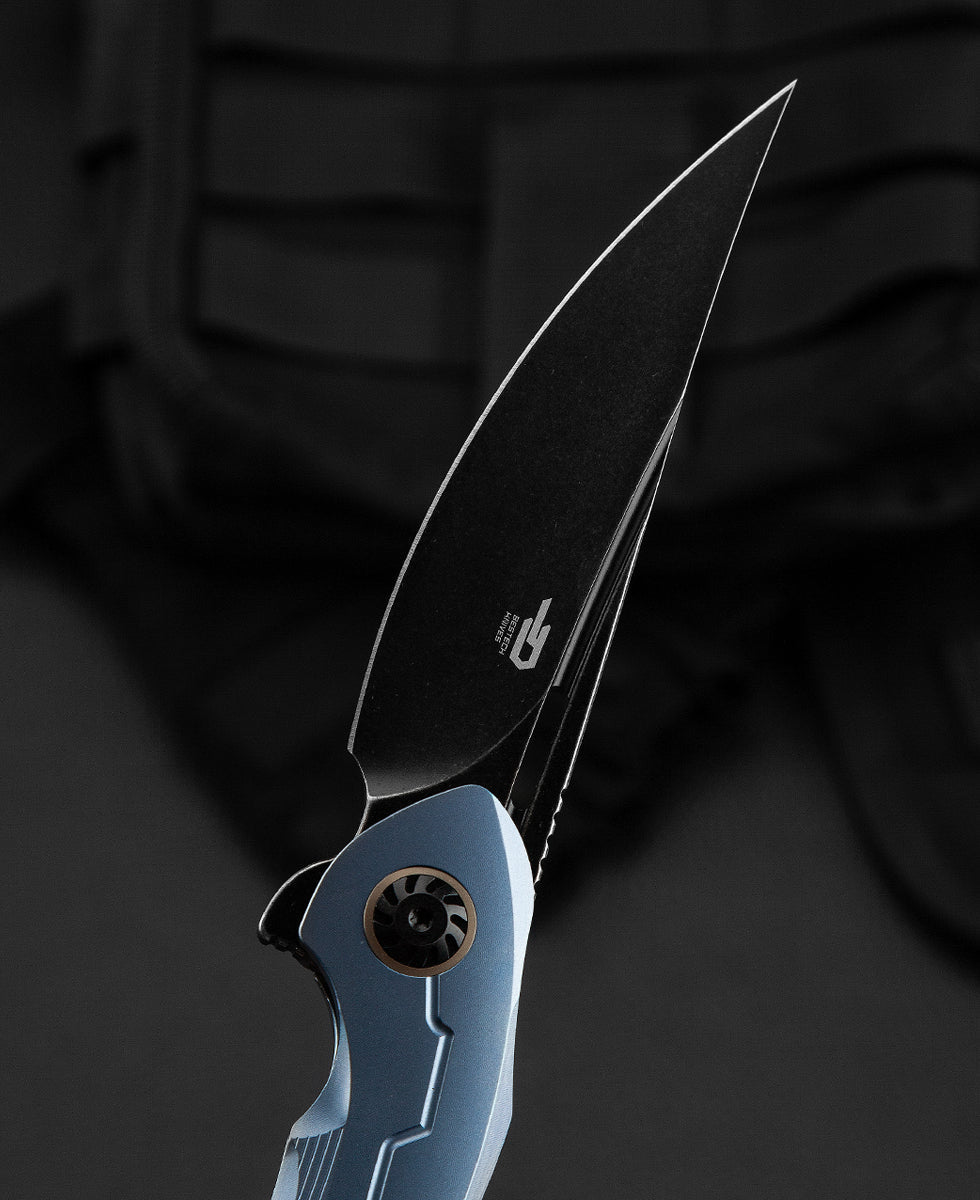 Bestech Marukka BT2002B open position – frame lock engaged, 8.66" overall length