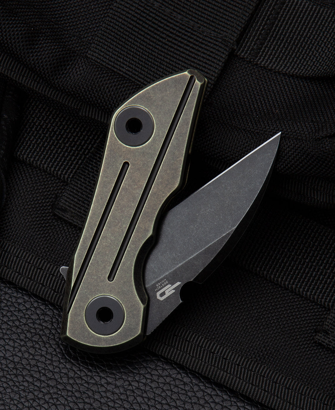 Bestech 2500 Delta BT2006D side view – bronze titanium handle, Poltergeistworks design