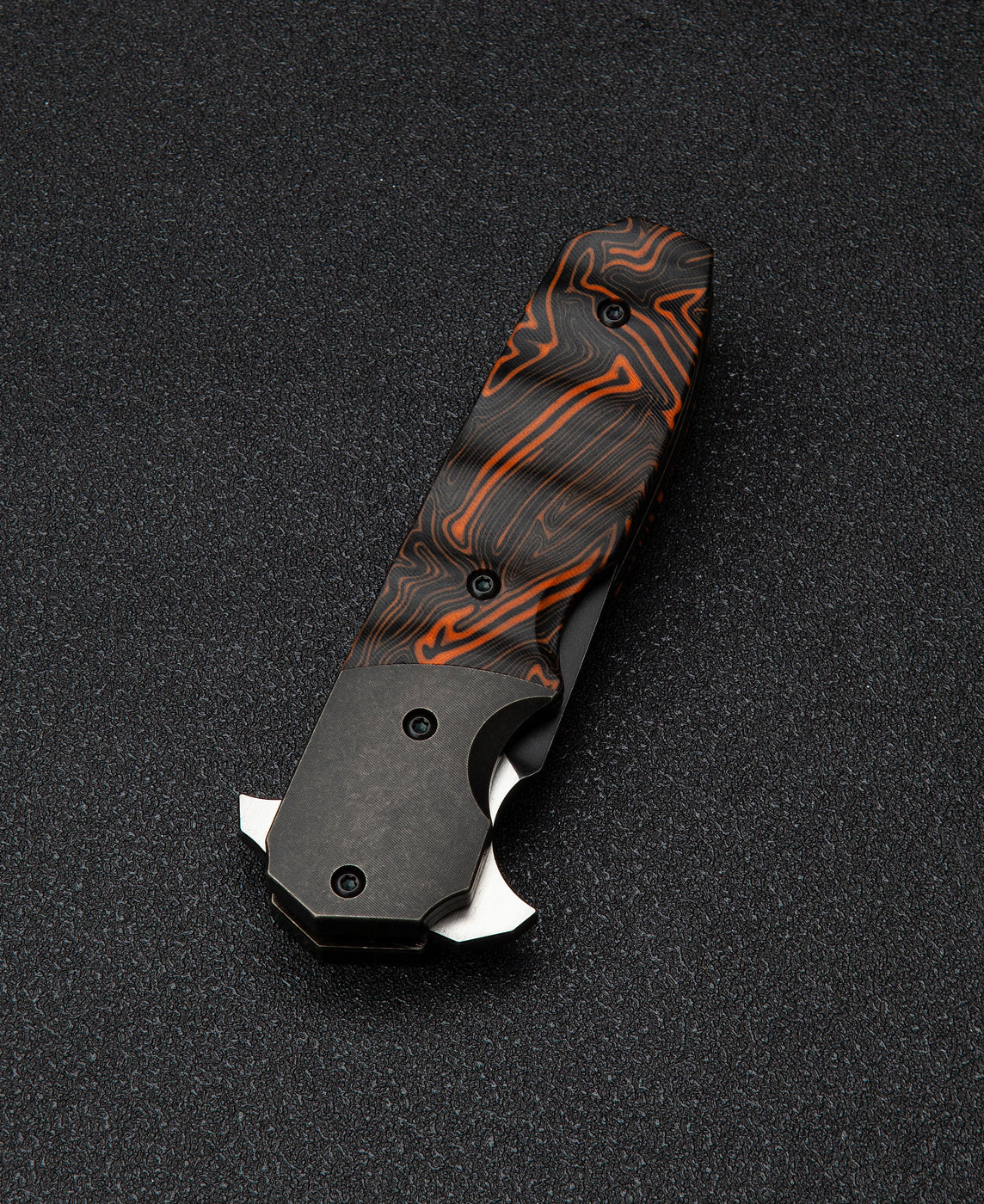 Bestech Freefall BT2007B blade detail – 2.65" S35VN black stonewash + flat satin finish, 3.2mm thick