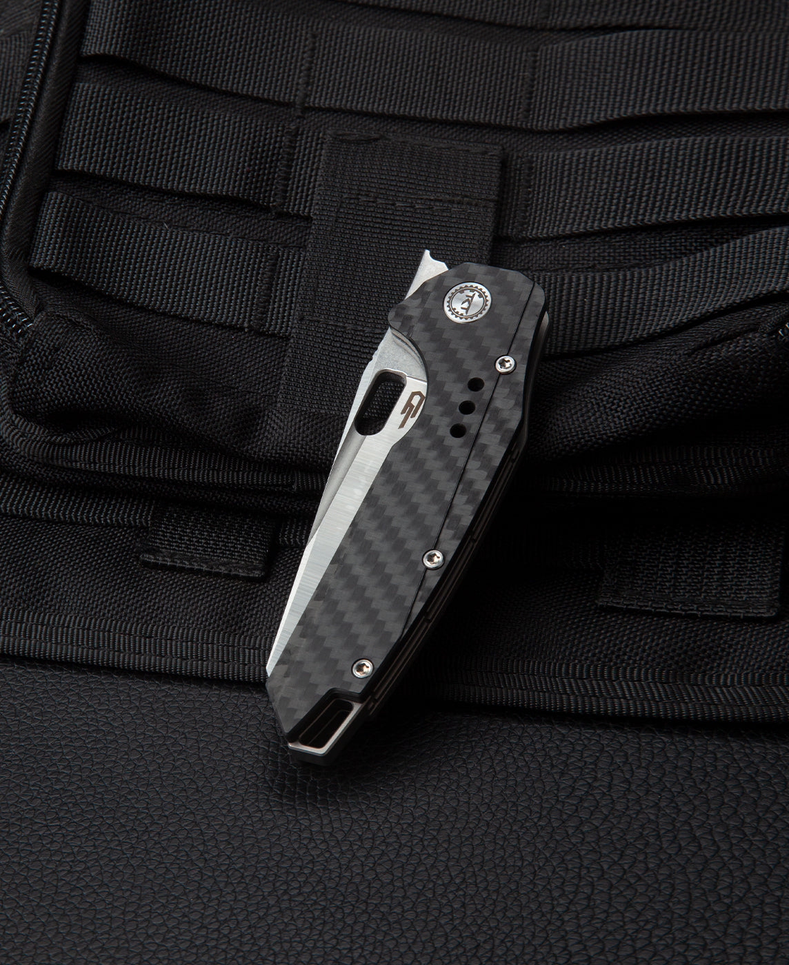 Bestech Nyxie BT2209C blade detail – S35VN steel with dual stonewash and satin finish Todd Knife and Tool design
