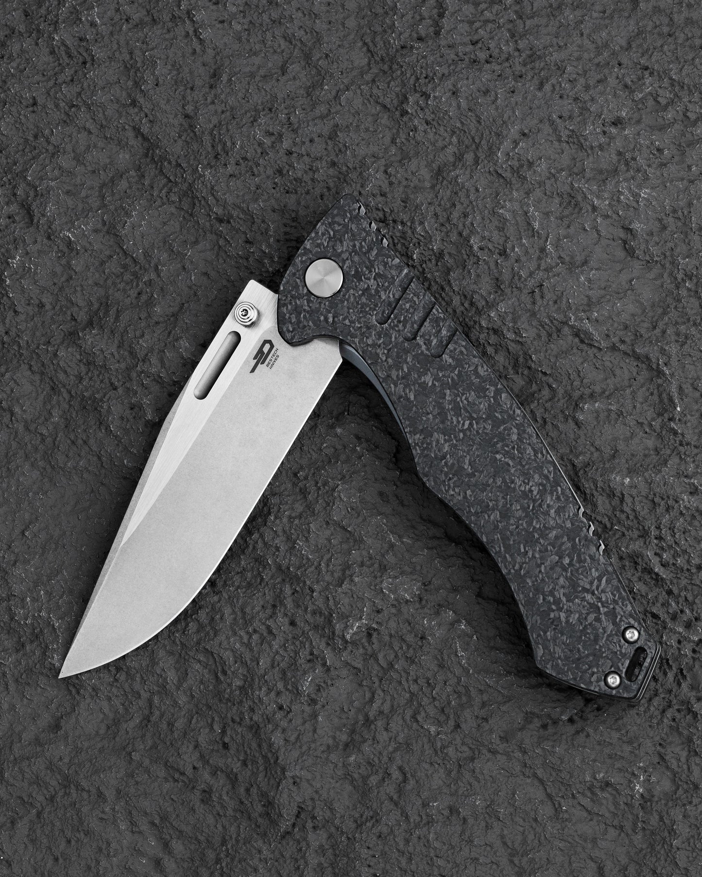 Bestech Keen II BT2301B open position – 4.19 inch S35VN blade fully deployed showing frame lock engagement
