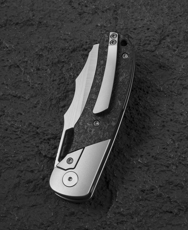 Bestech Syn BT2306A open position – flipper deployed ceramic bearings titanium frame lock engaged
