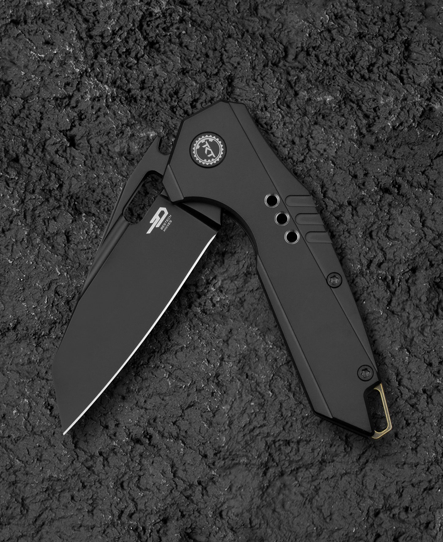 Bestech Nyxie 3 BT2308B full view – compact all-black EDC folder 4.03 inch closed