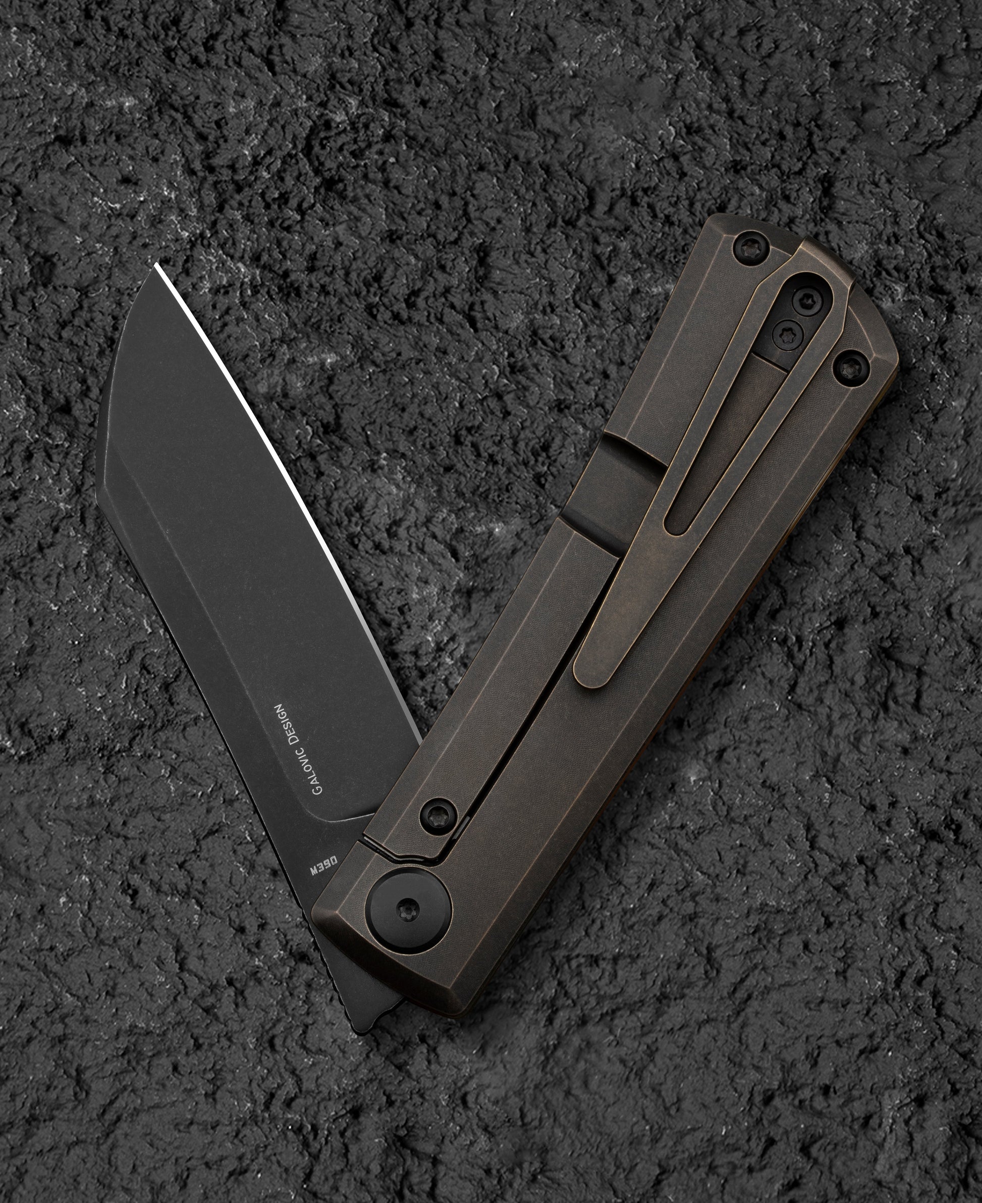 Bestech Bruv BT2401C full view – compact EDC folder 4.13 inch closed titanium frame lock