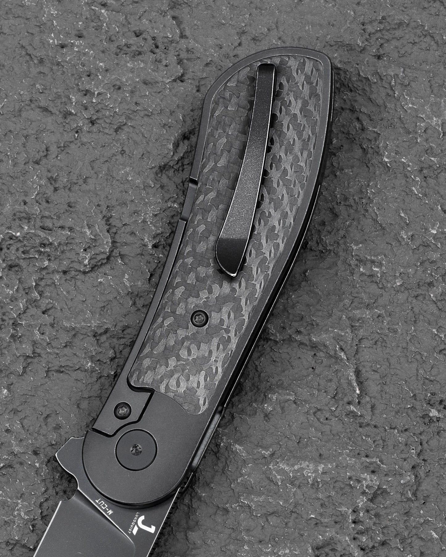Bestech Vestige BT2411D Complete View All Black MagnaCut Titanium Carbon Fiber Folding Knife