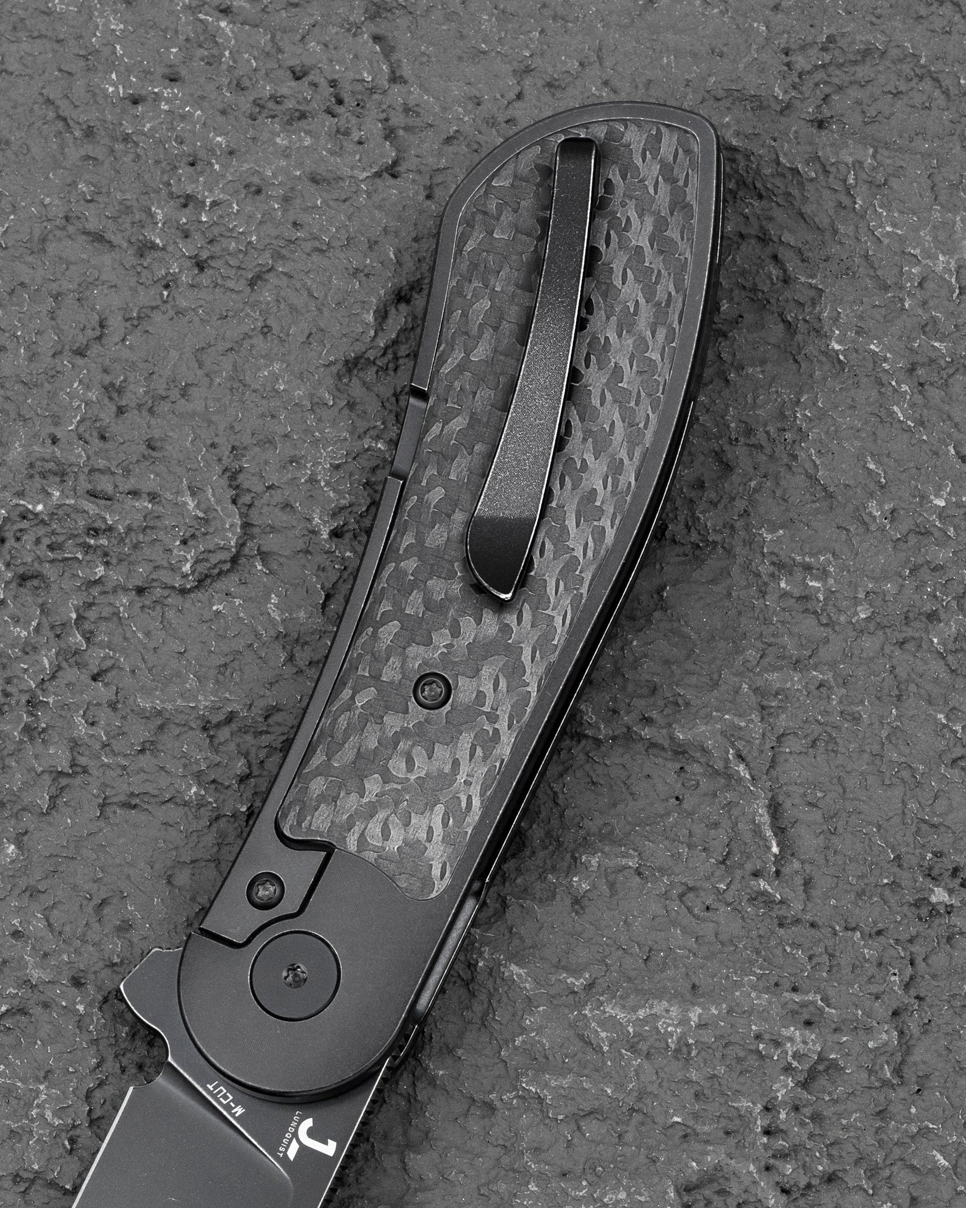 Bestech Vestige BT2411D Complete View All Black MagnaCut Titanium Carbon Fiber Folding Knife
