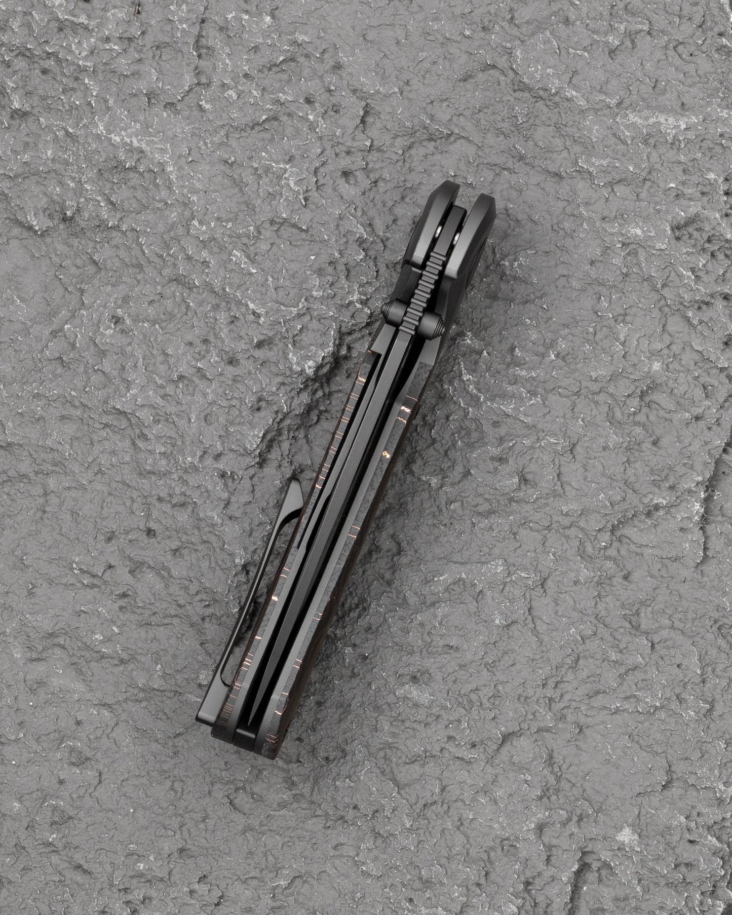 Bestech Constellation BT2501B Titanium Backspacer Black EDC Folding Knife Detail