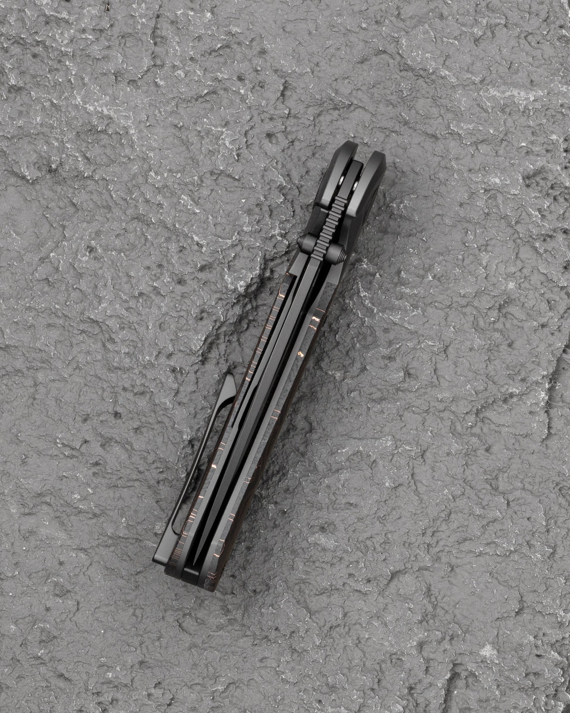 Bestech Constellation BT2501B Titanium Backspacer Black EDC Folding Knife Detail