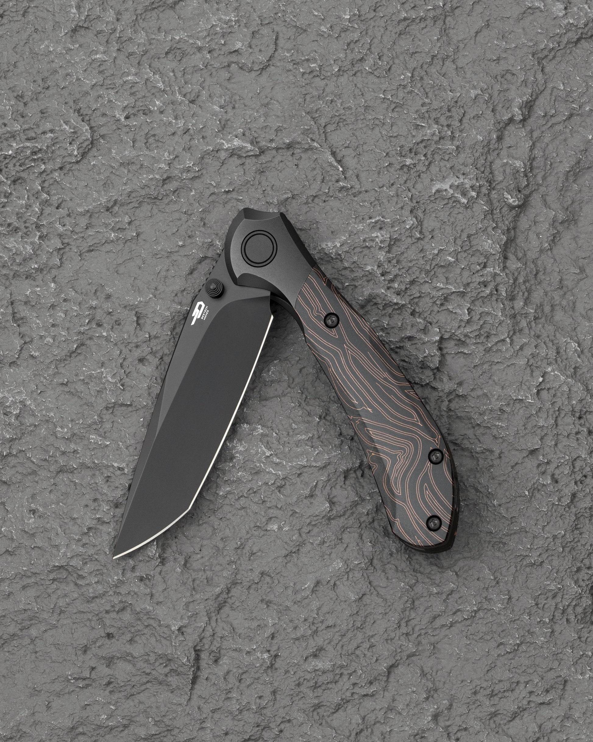 Bestech Constellation BT2501B MagnaCut 3.055 Inch Black PVD Blade Detail