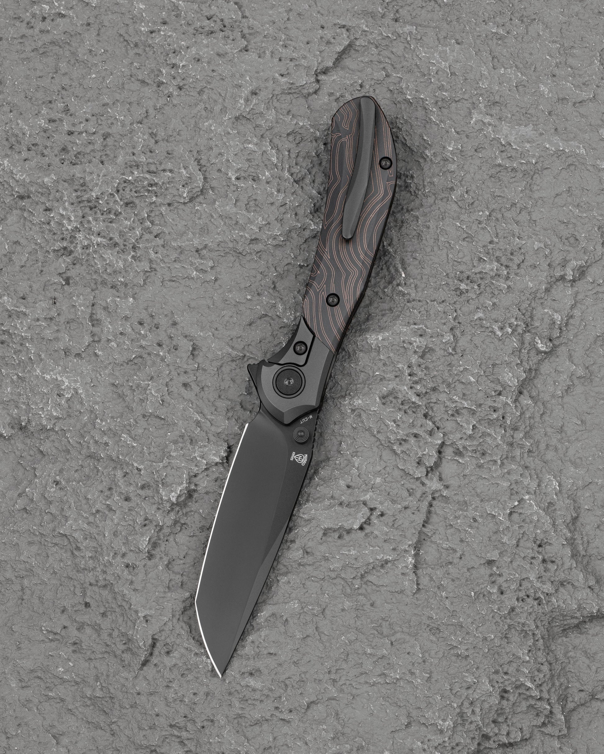 Bestech Constellation BT2501B Black PVD Titanium G10 Inlay Handle Folding Knife Closed View