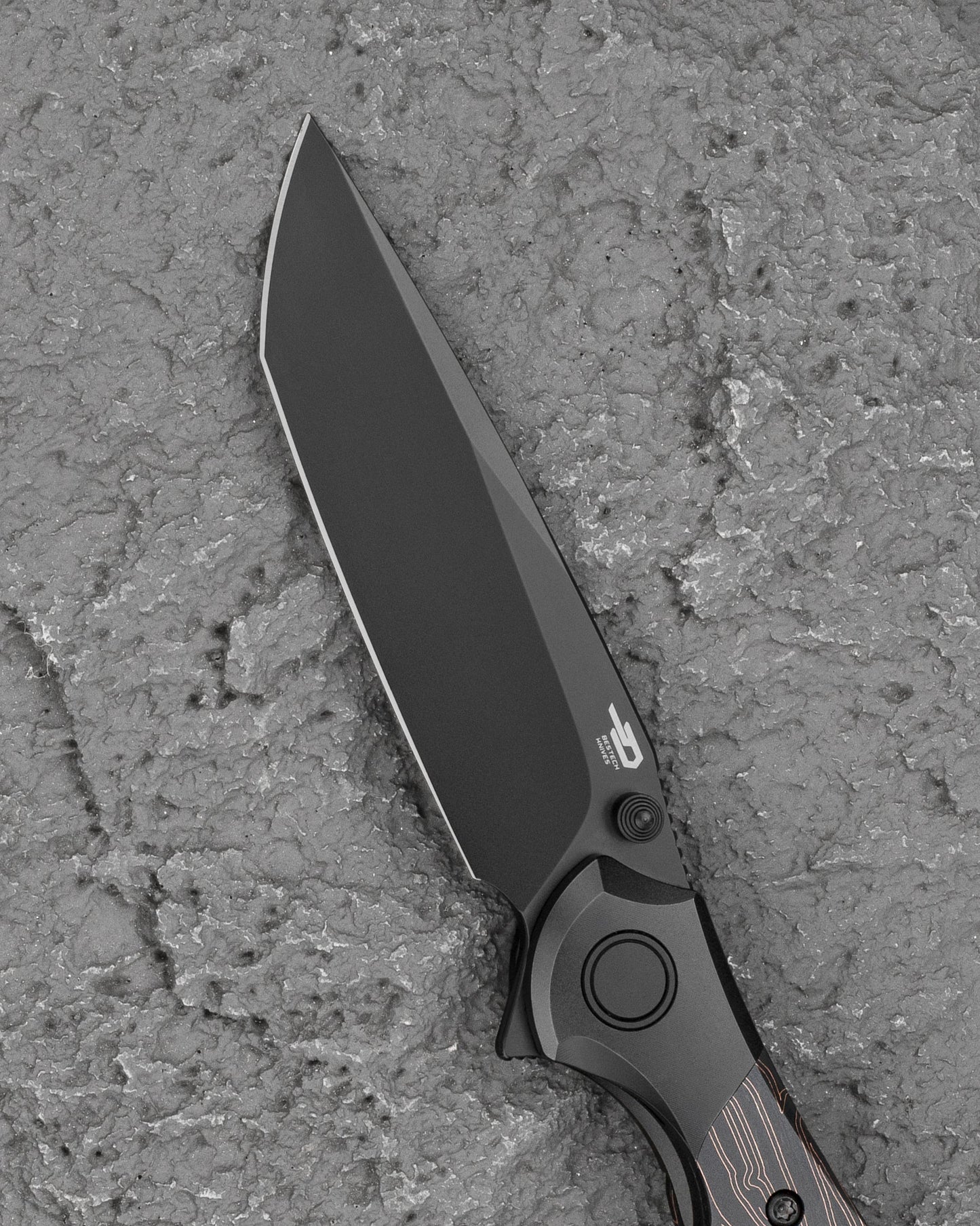 Bestech Constellation BT2501B Complete View All Black MagnaCut Folding Knife
