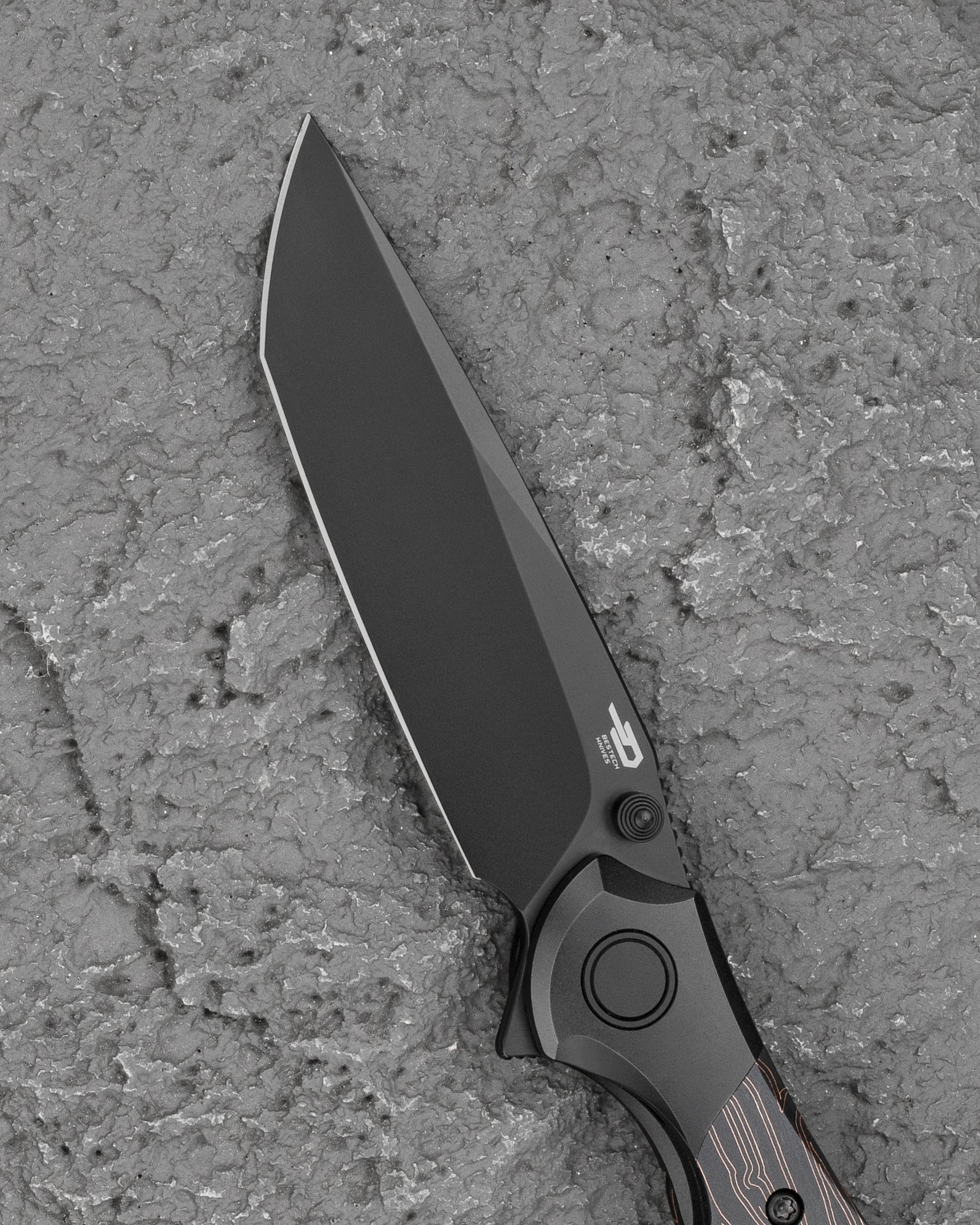 Bestech Constellation BT2501B Complete View All Black MagnaCut Folding Knife