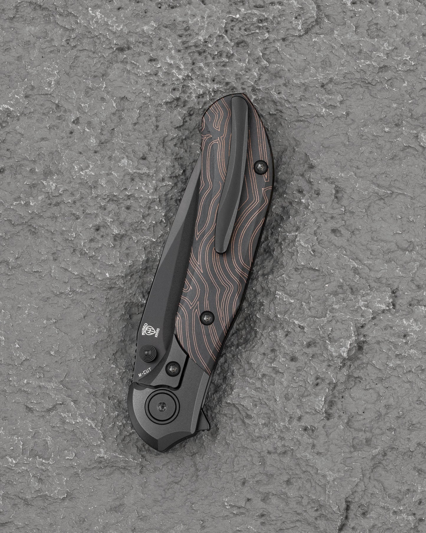 Bestech Constellation BT2501B Black PVD Titanium G10 Handle Knife Open Position