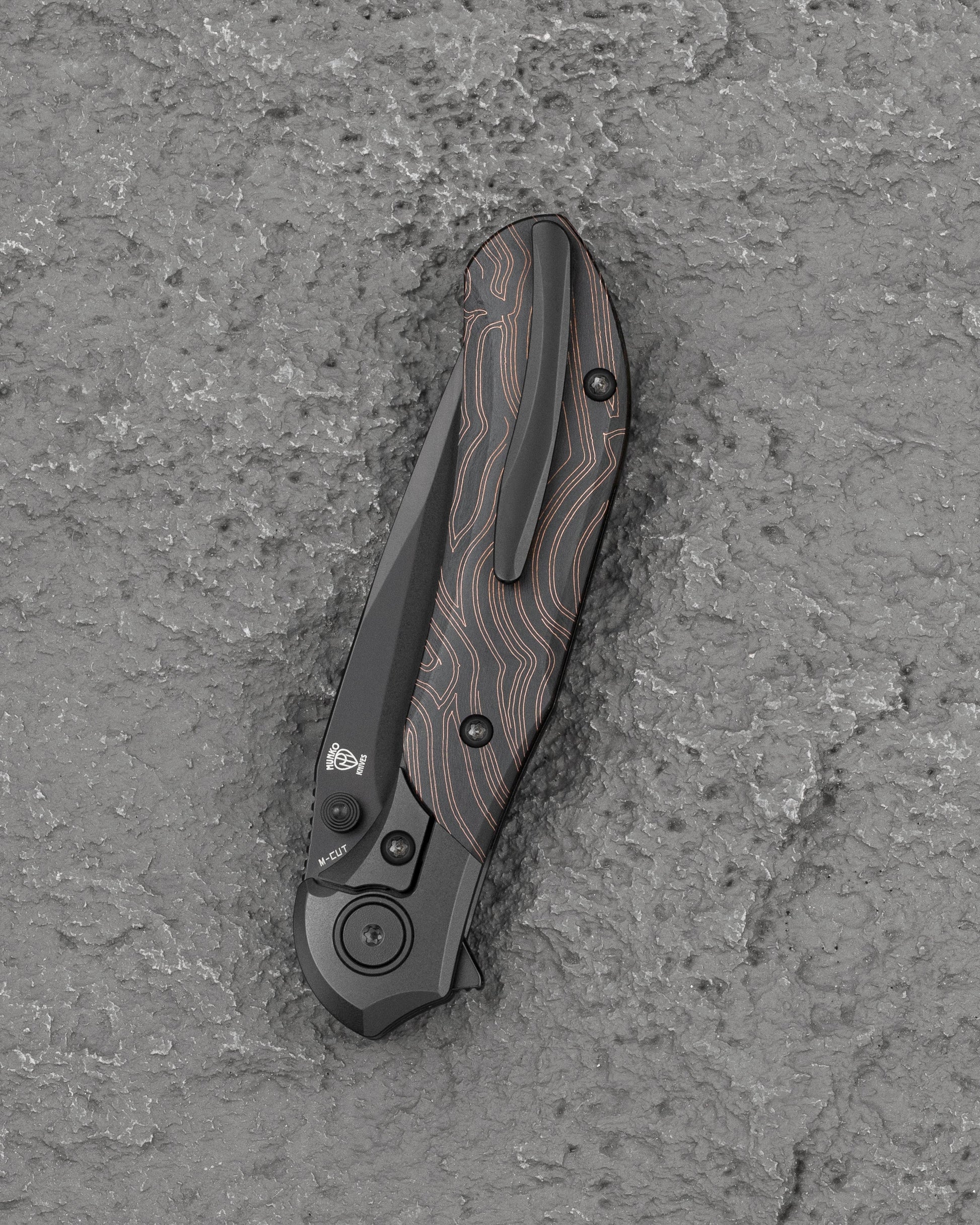 Bestech Constellation BT2501B Black PVD Titanium G10 Handle Knife Open Position
