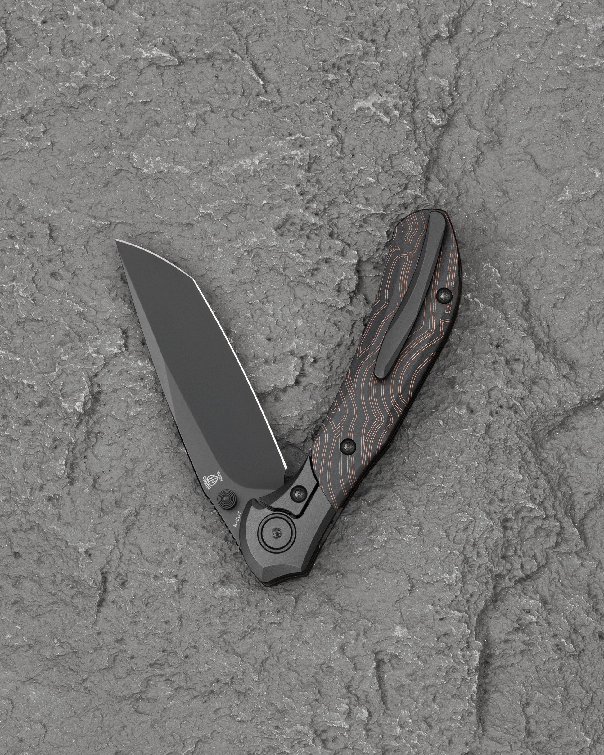 Bestech Constellation BT2501B Black PVD Titanium Frame Lock Folding Knife Side View