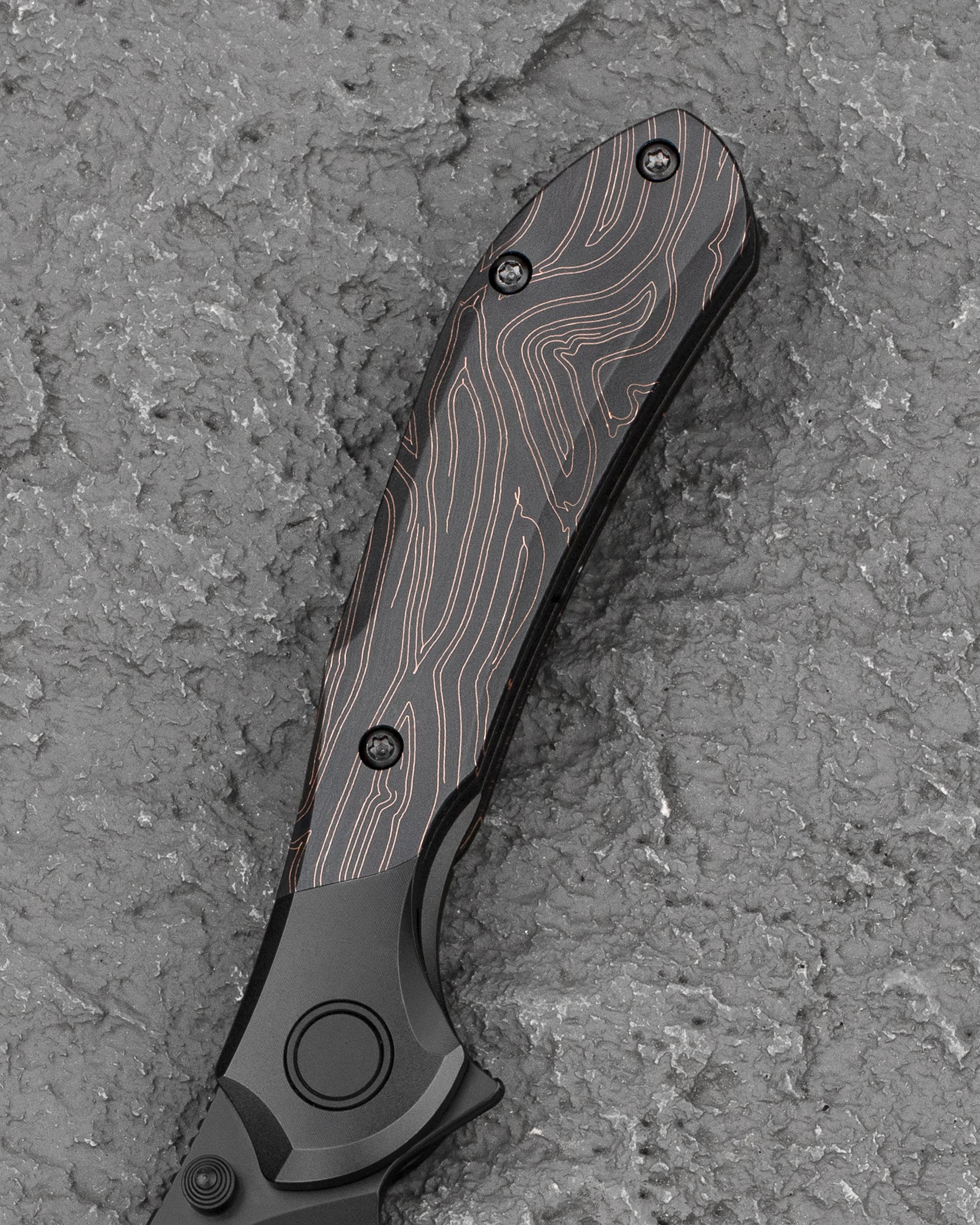 Bestech Constellation BT2501B Folding Knife Blade Spine MagnaCut Steel Detail