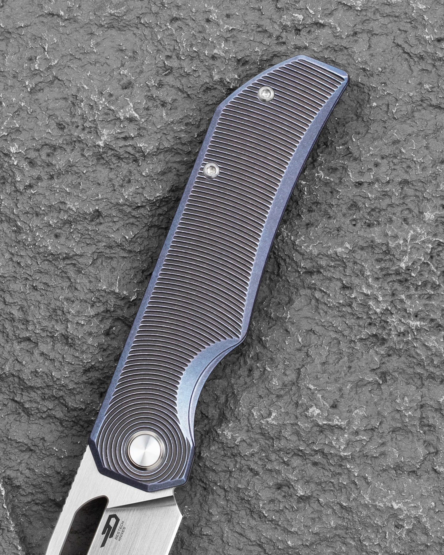 Bestech Taipan BT2503D Titanium Pocket Clip Folding Knife Detail
