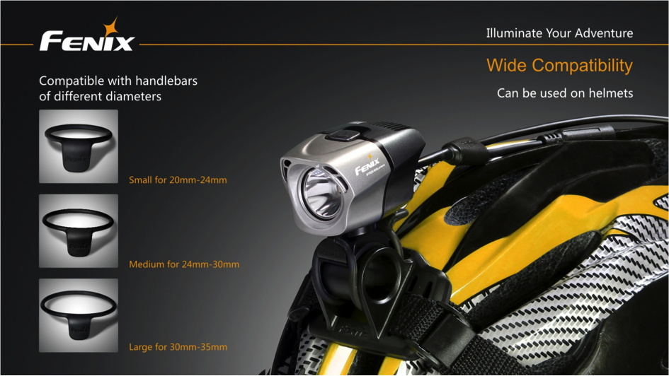 Fenix BTR20 CREE XM-L T6 800 Lumen NEUTRAL WHITE Rechargeable LED Bicycle Light