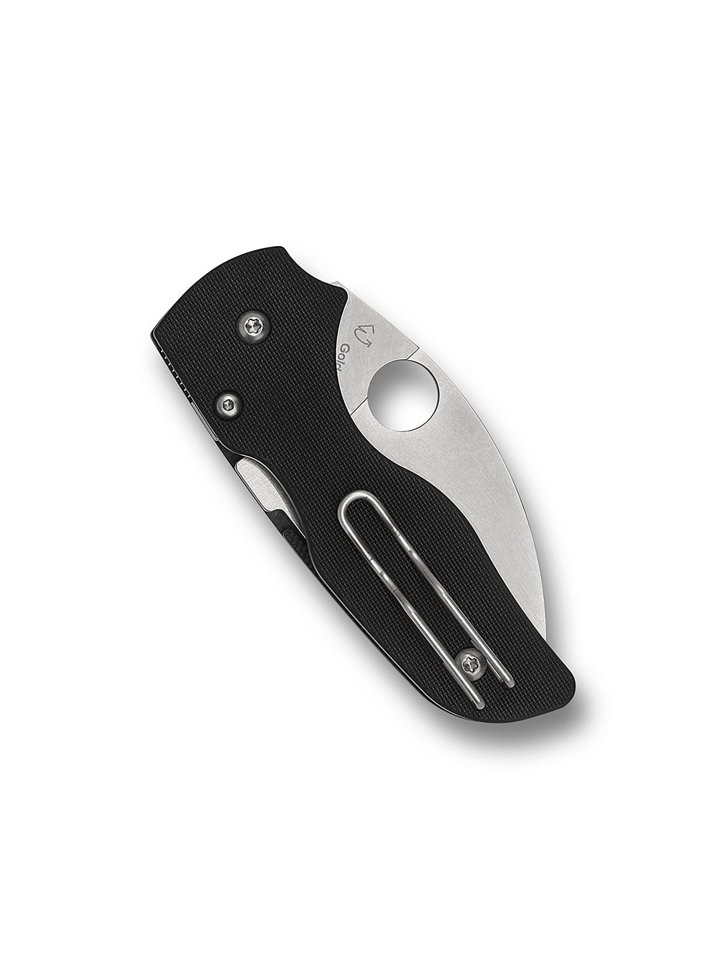Spyderco Lil' Native Wharncliffe C230GPWC black G-10 EDC pocket knife closed view