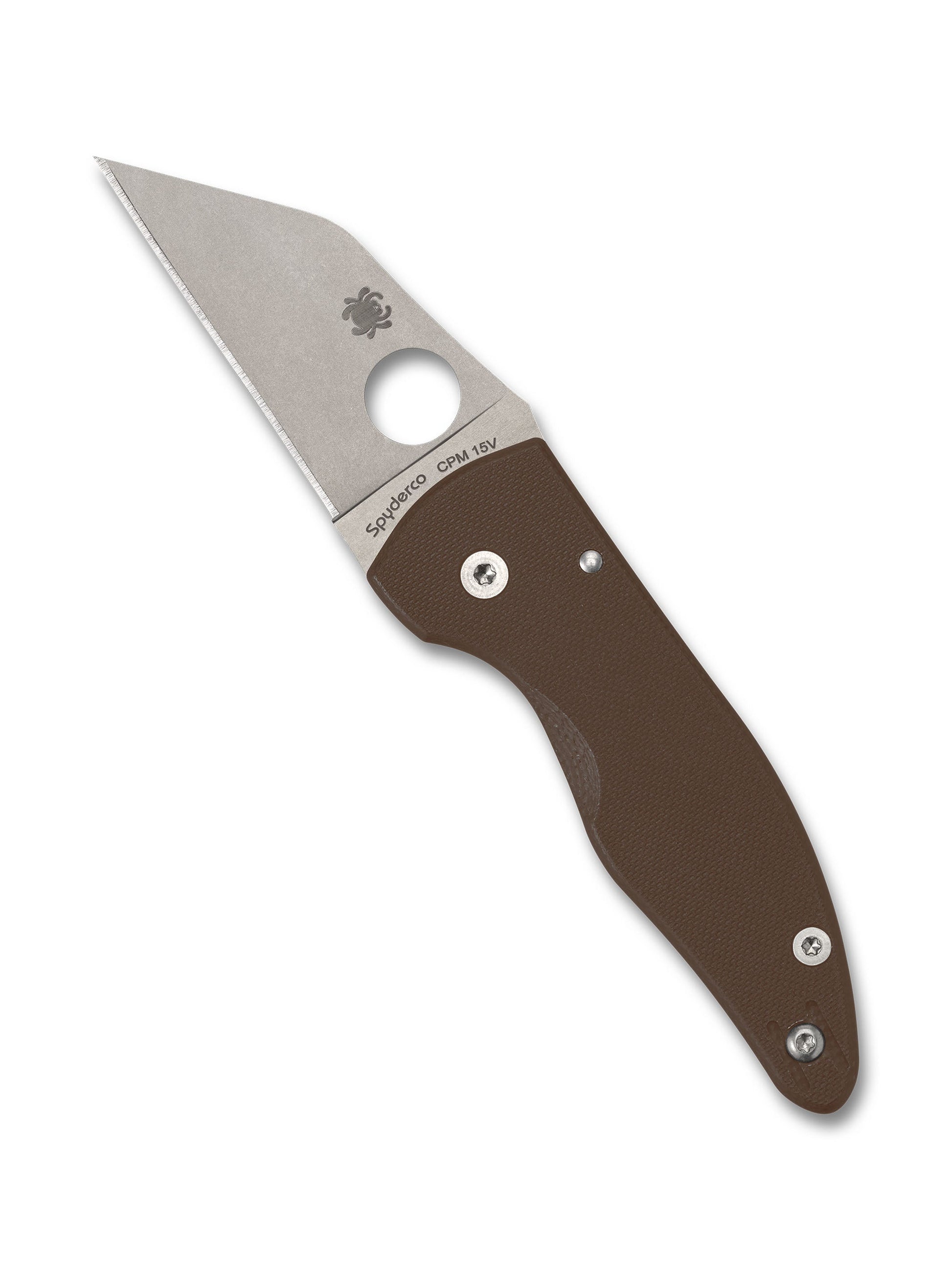 Spyderco MicroJimbo 15V Sprint Run C264GPBN15V open position showing 2.45″ CPM-15V wharncliffe blade