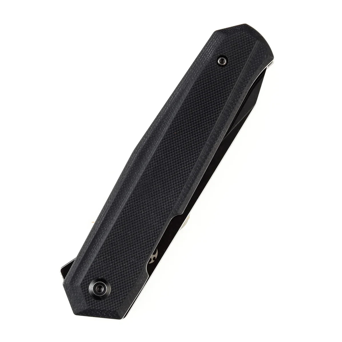 Kansept Integra T1042A2 – 3.63" Stonewashed 154CM Drop Point Blade, Black G10 Handle, Frame Lock – Designed by JK Knives