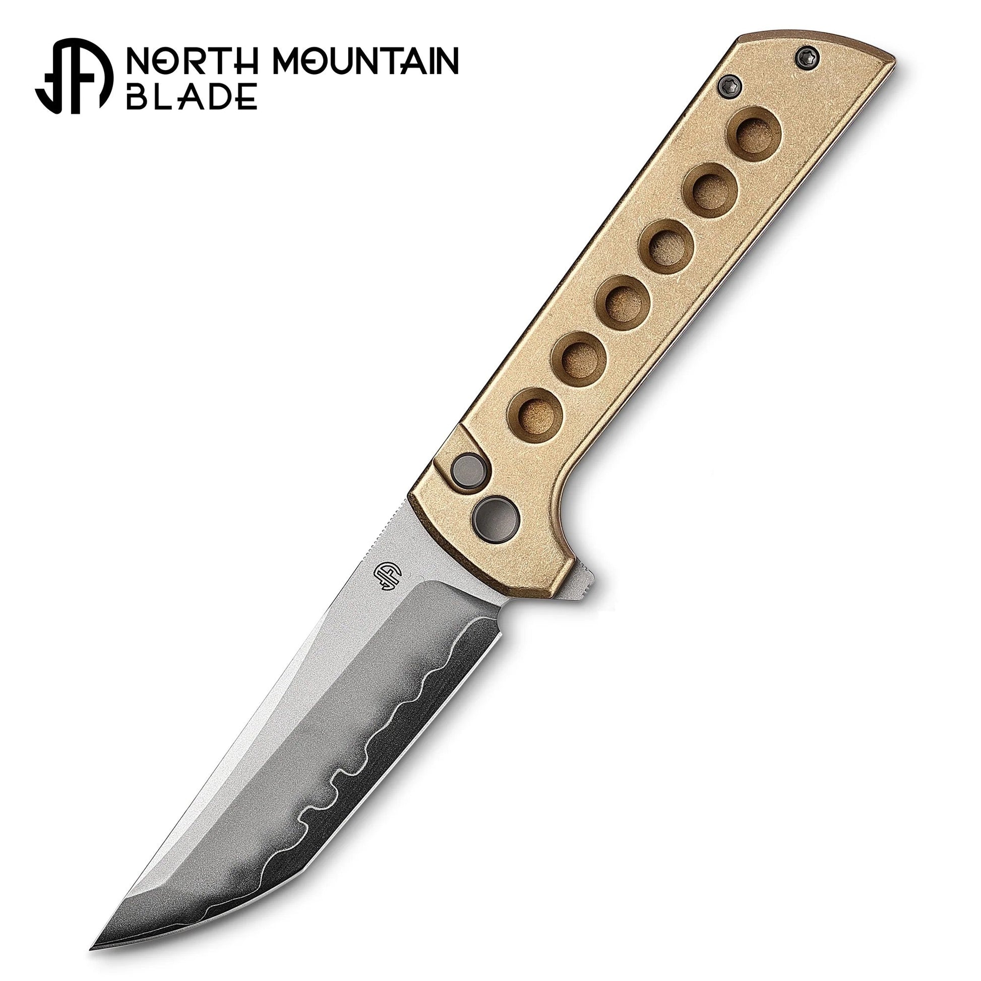 North Mountain Blade 2403B chop2 premium san mai tanto edc knife