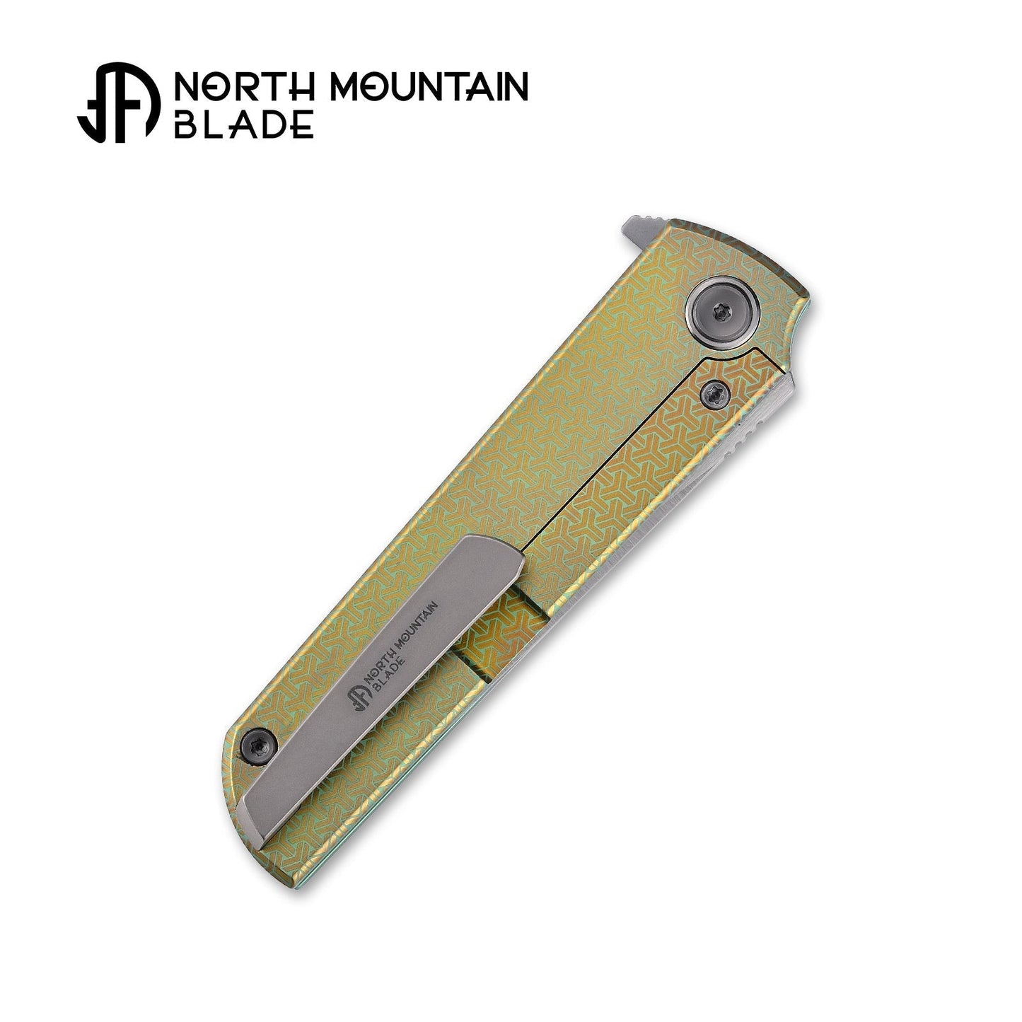 North Mountain Blade Kick Stop Chop ChopKickStop-GridTi-ZDP blade detail – ZDP-189 San Mai Japanese tanto