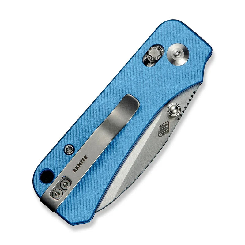 We Knife Co Ltd Baby Banter 2 2.34" Nitro-V Aluminum Blue C23074-1