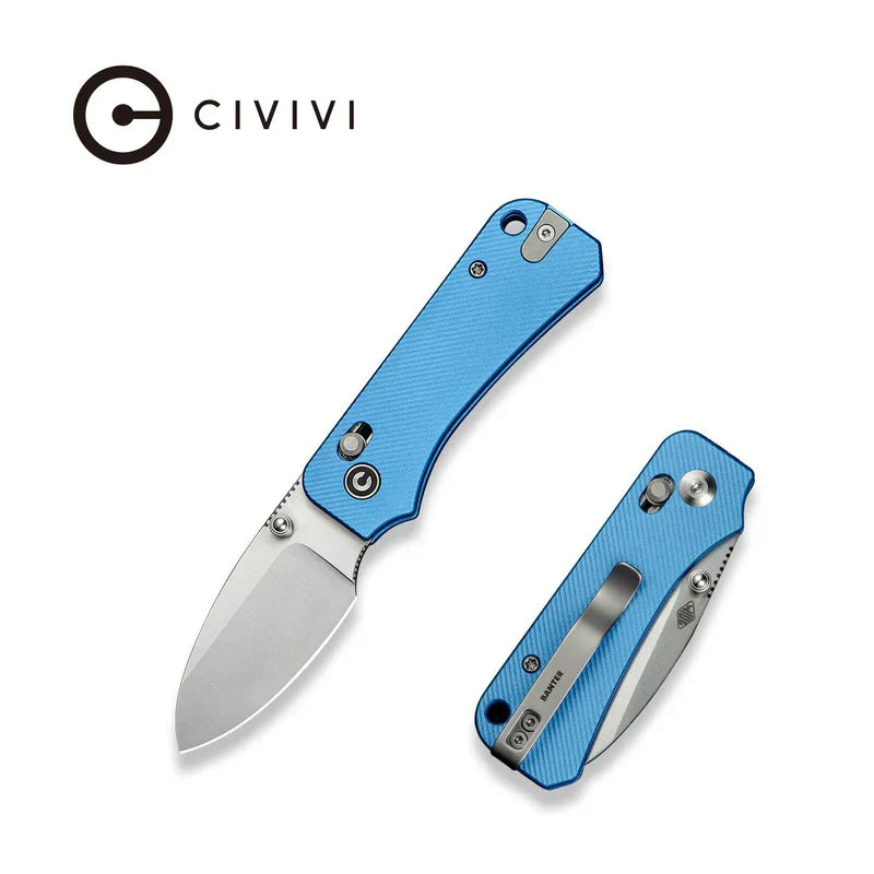 We Knife Co Ltd Baby Banter 2 2.34" Nitro-V Aluminum Blue C23074-1